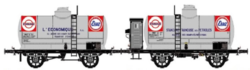 LS Models 30452 - 2pc Tank Car Set OCEM “STANDARD/ESSO” of the SNCF